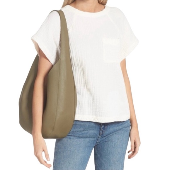 Madewell The Oversized Shopper Bag, Olive - Picture 4 of 10